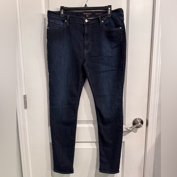 Michael Kors Slim Fit Dark Blue Jeans - Picture 1 of 6